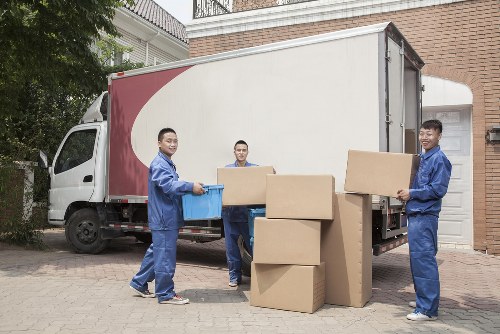Removal team protecting furniture during a safe Pimlico house move