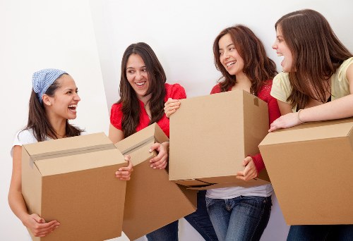 Student belongings loaded safely for a Pimlico house move