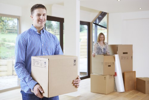 Careful loading of sofas and cabinets for furniture removals in Pimlico