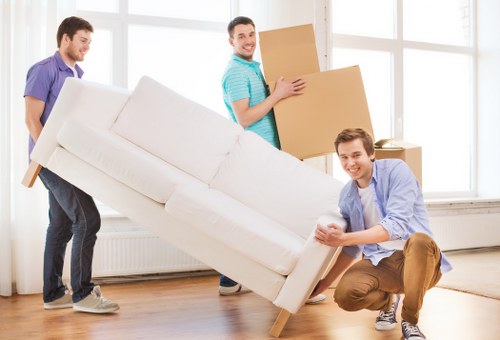 Local removals team helping with a flat move in Pimlico