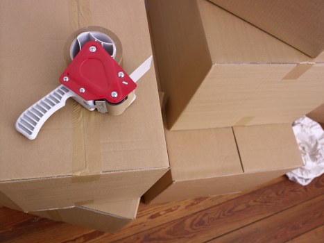 Residential moving scene in central London Pimlico