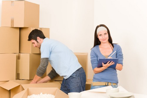 Movers coordinating a smooth Pimlico home or office move