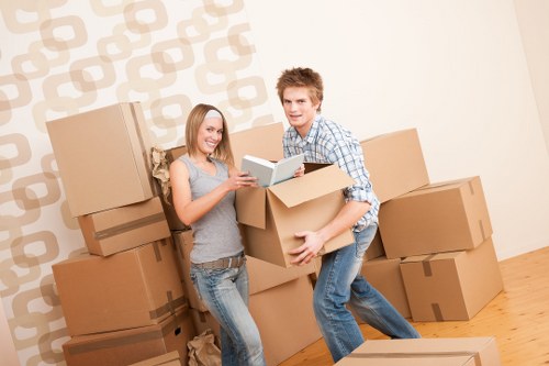 Professional movers transporting belongings in Pimlico