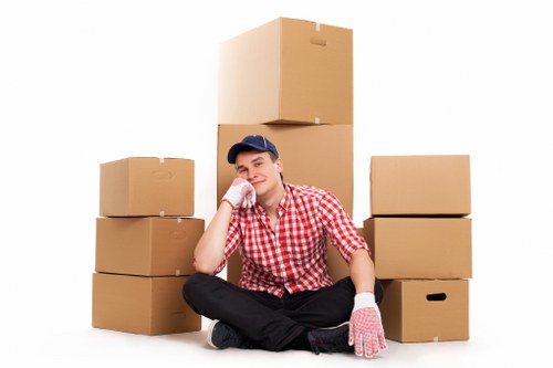 Customer reviewing booking details for a removal service